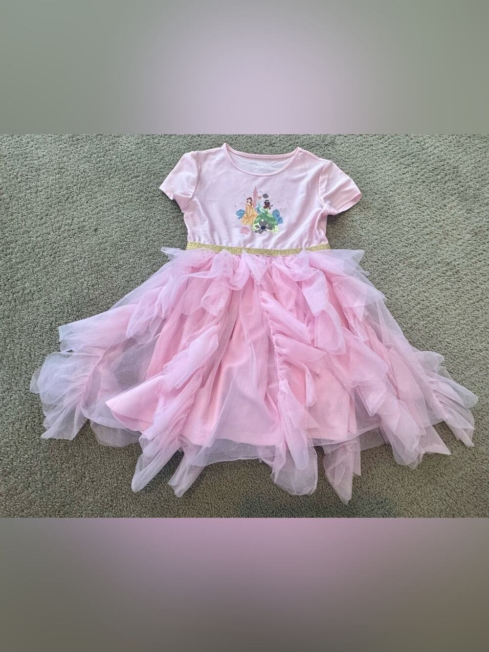Disney Princess Pink Tulle Princess Dress — Girls Size 6